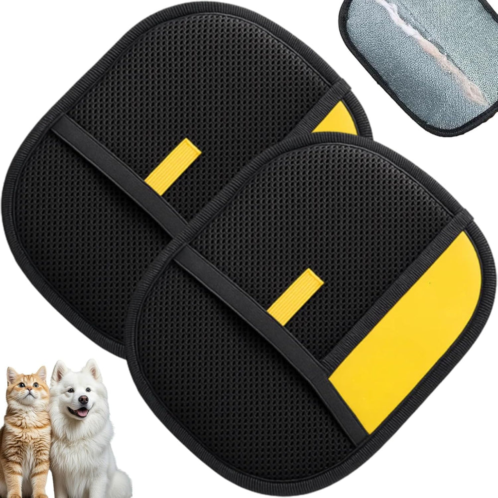 JJpopo Magic Brush: gants-poils chat et chien, élimination douce du pelage