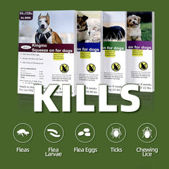 Application sur le dos du chien avec le capuchon pratique de Jmxu's.