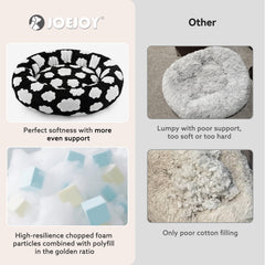 JOEJOY Donut: tissu peluche nuage pour douceur et calage.
