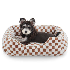 JOEJOY lit chien petit avec plaid doux pour le confort quotidien