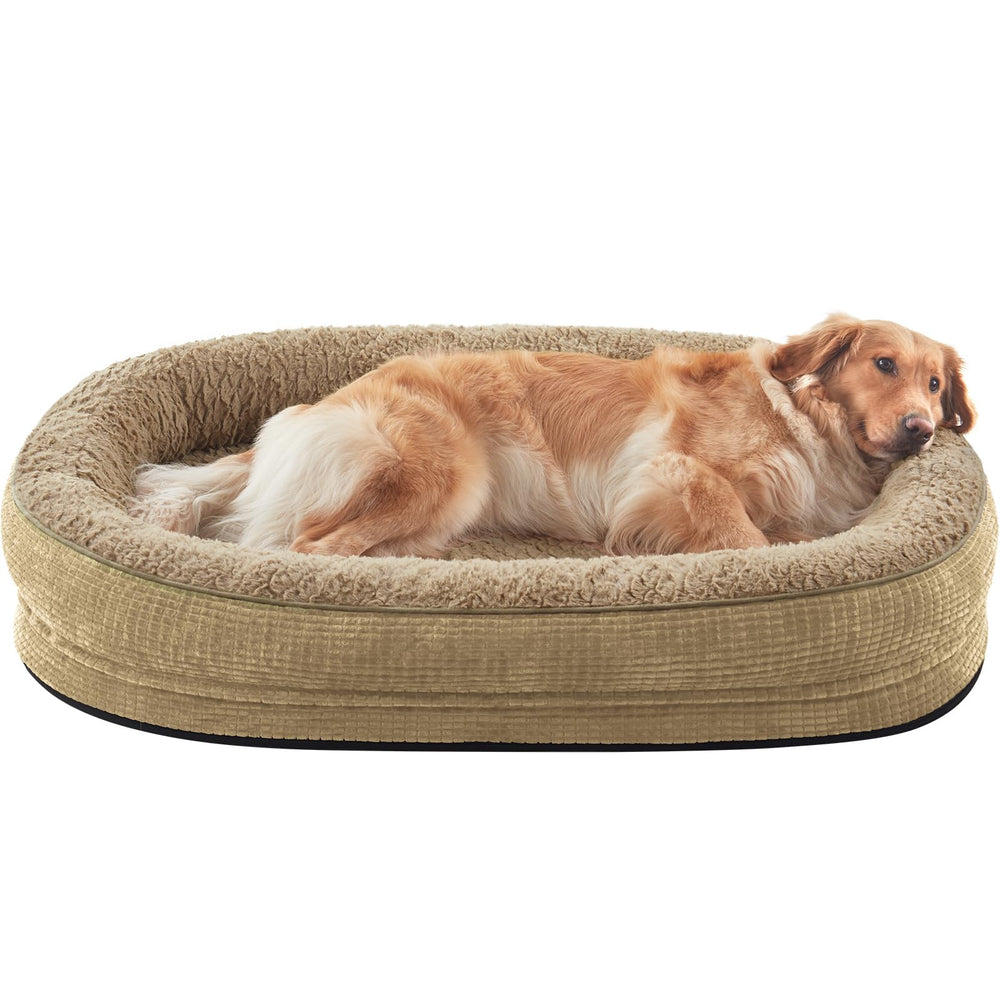 JOEJOY lit orthopedique pour chiens avec mousse memoire et surface nid d'oeuf