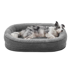 Lit Joejoy orthopédique pour grand chien avec mousse œuf pour un soutien homogène.