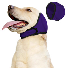 JOHNBOLIN couvre-oreilles pour chien violet, confort et réduction du bruit.