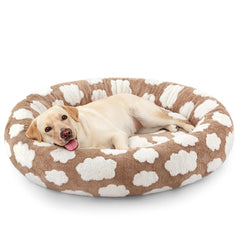 JOEJOY lit rond pour chien, ensemble confortable pour repos douillet.