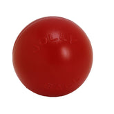 Jolly Pets Balle Poussée Rouge 14 pouces, stimulant l'activité et la curiosité du chien.