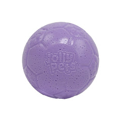Balle de football mini Jolly Pets flottante et rebondissante pour chiens, idéale pour les jeux extérieurs.