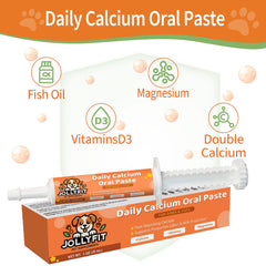 Jollyfit Calcium oral, bouteille 30 ml prête à l’emploi.