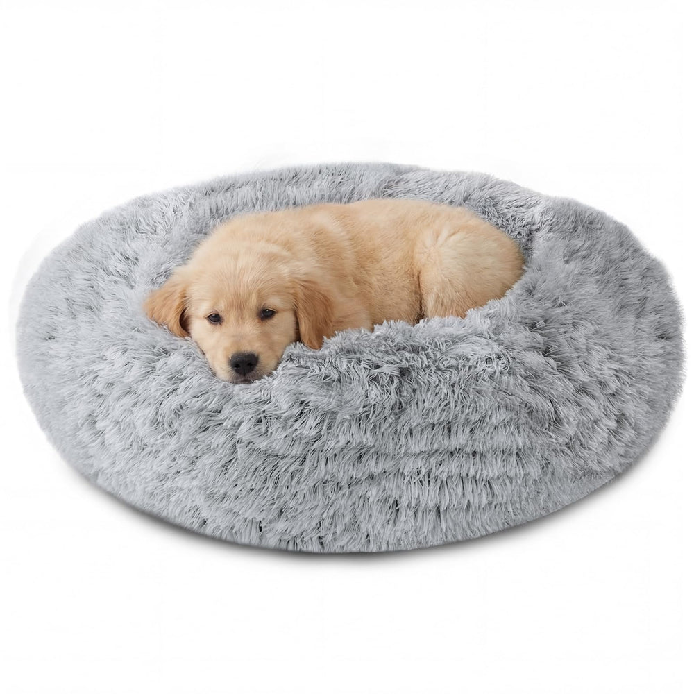 Lit beignet JOLLYVOGUE pour chien calme, taille 27 pouces.