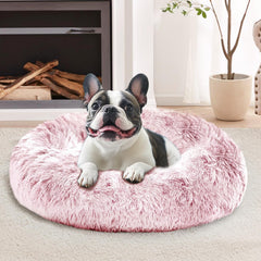 Lit rond apaisant JOLLYVOGUE pour chiens et chats jusqu’à 15 lb.