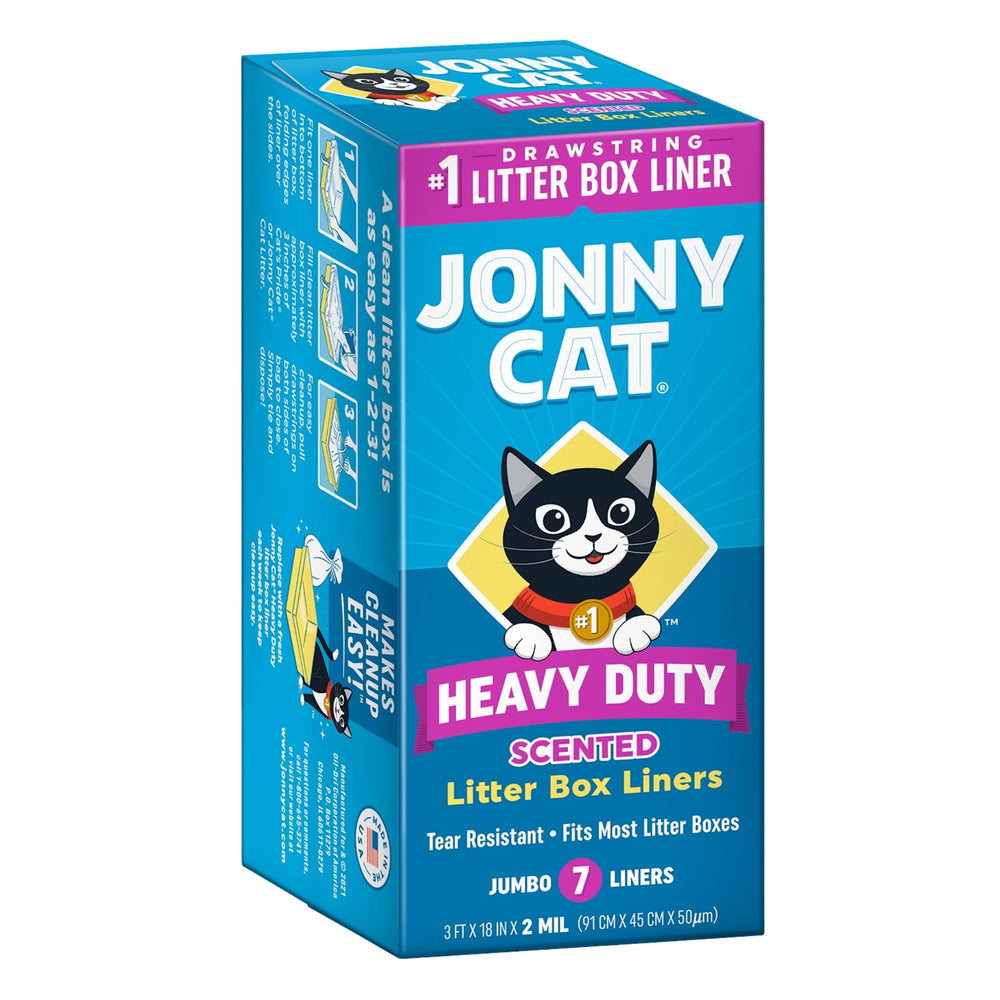 Jonny Cat doublure bac litière frais pour entretien facilité.