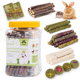 JONS NTY – Assortiment grignotage lapin: stimule les dents et l'enrichissement sensoriel.