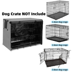 Joroamp couverture cage chien 48 pouces, 3 portes, sécurité renforcée.
