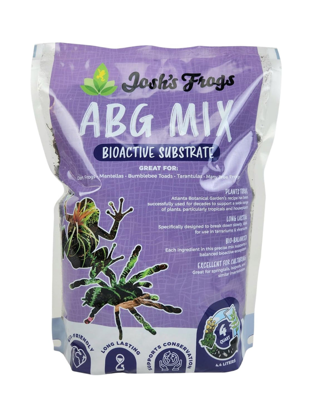 Josh's Frogs ABG Mix: sac-terre-tropicale idéal pour terrariums robustes.