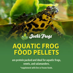 Josh's Frogs granulés protéinés pour grenouilles africaines naines, nourrissent sans suralimentation.