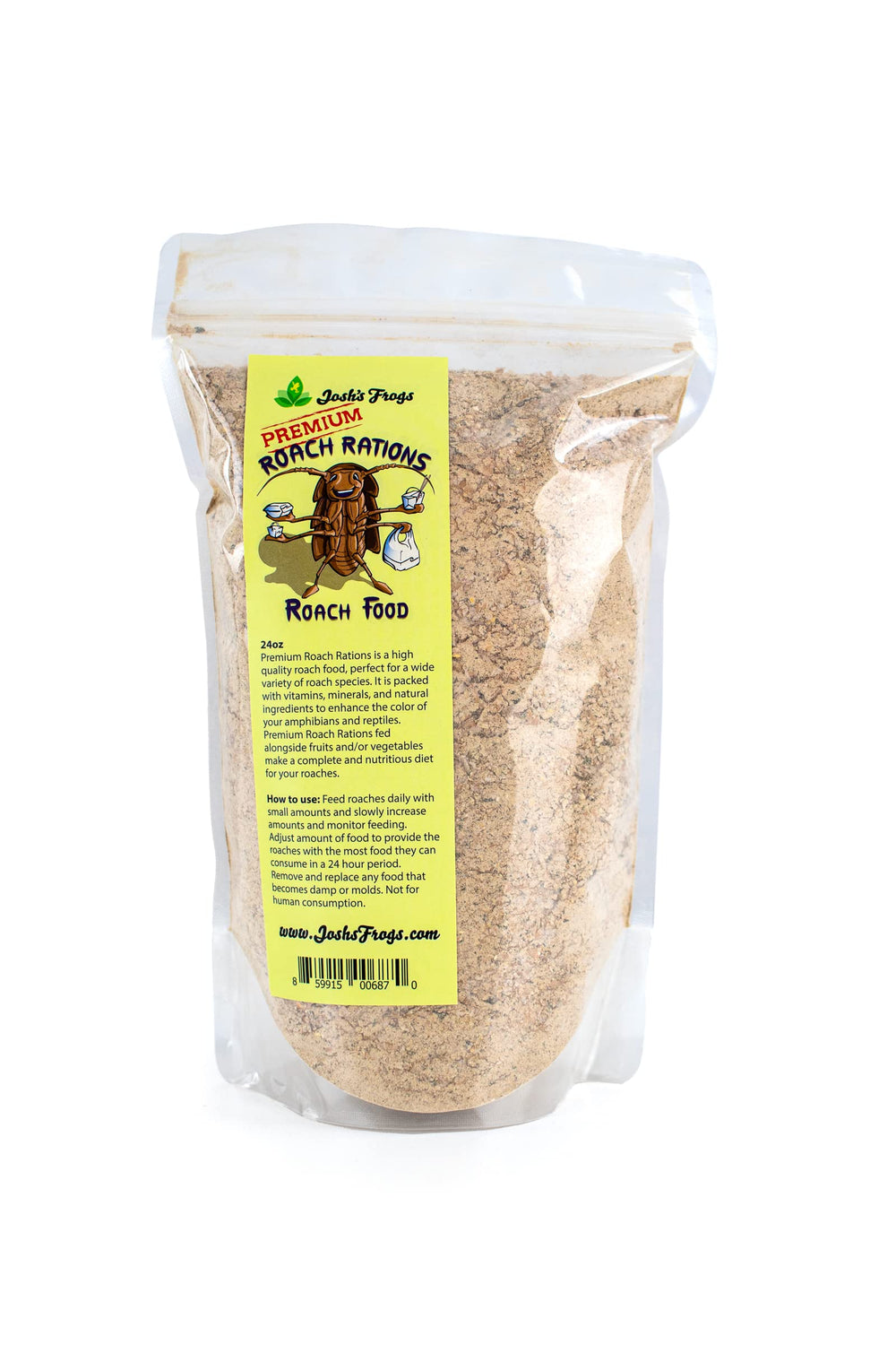 Josh's Frogs Roach Rations, bouteille 680 g, pratique pour nourrir votre colonie.