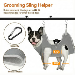 Josmimic bras toilettage chien structure en-H offre stabilité.