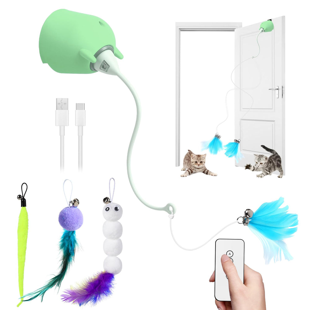 Jouet Cat Toys Interactifs: unité jouet oiseau pour chats curieux