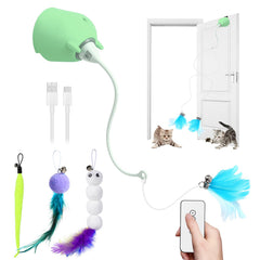 Jouet Cat Toys Interactifs: unité jouet oiseau pour chats curieux