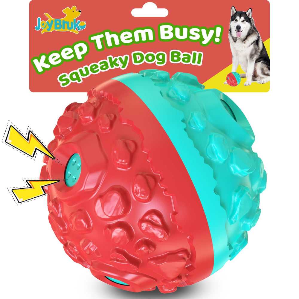 Balle JoyBruko interactive avec sifflement, idéale pour attirer l’attention du chien en jeu.