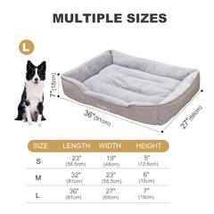 JOYELF lit rectangle pour chat, coin de relaxation.