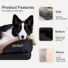 JOYELF mousse mémoire - soutien des articulations et confort durable.