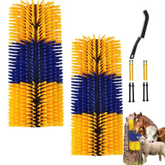 Joynny brosse-grattage élevage post: outil robuste pour calmer les irritations autour d’un poteau.