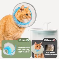 Joypig Cone Soft – le chat peut manger et boire sans encombre avec ce cone.