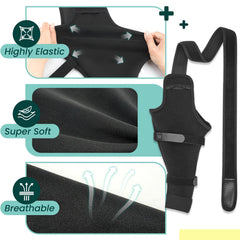Joypig ceinture de serrage noir assure le maintien durant la marche et le repos.