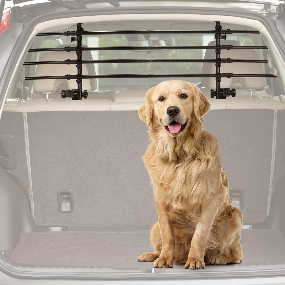JOYTUTUS Barrière chien auto robuste en acier carbone pour trajets sûrs.