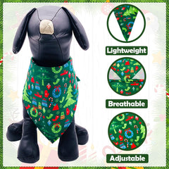 JpGdn bandana motif Père Noël, accessoire joyeux pour les fêtes.