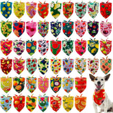 Bandanas JPGDN fruits variés motifs, accessoire tendance pour chien.