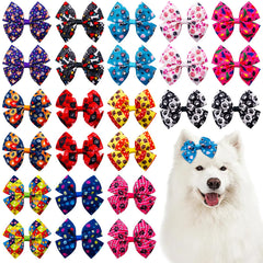 JpGdn bandeau chien, noeud patte os rouge, pratique et confortable pour la promenade.