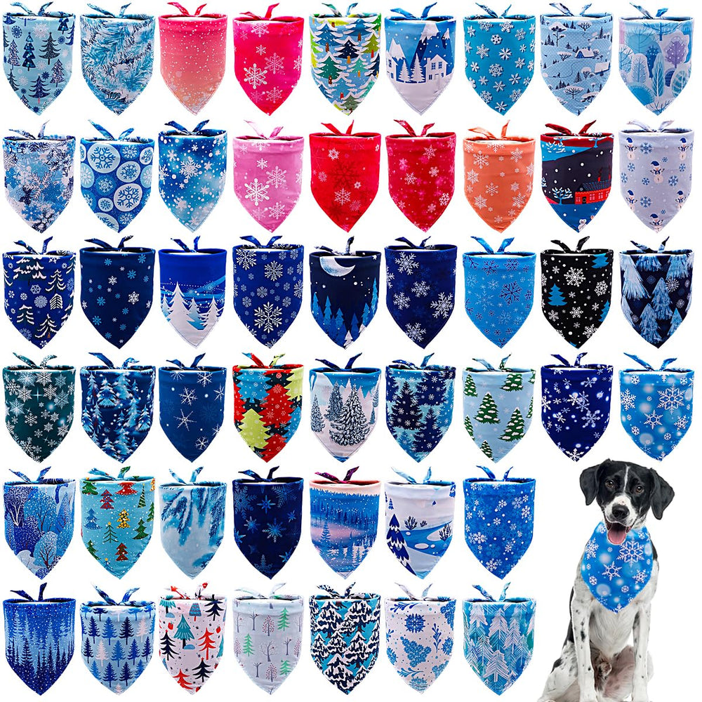 Bandana JpGdn chien motif neige forêt pour sorties quotidiennes et photos.