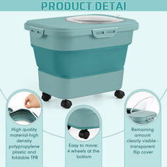 Juexica Litière, capacité 20 litres, rangement pratique