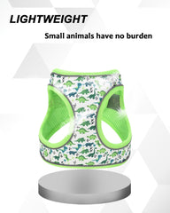 Harnais mesh respirant JUFOO dinosaure vert xxS pour chaleur estivale.