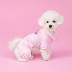 Pyjama satin Juicy Couture pour chat rose — fermeture autoagrippante pratique
