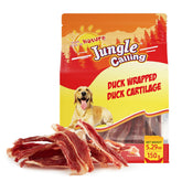 Friandise Jungle Calling os enveloppes au canard avec protéines élevées pour chiens actifs.