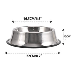Bol Juqiboom en inox avec diamètre supérieur adapté aux croquettes.