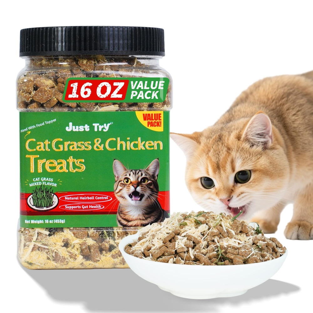Just Try friandises jerky à l’herbe à chat – emballage refermable et frais