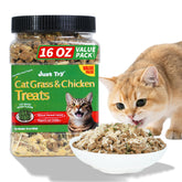 Just Try friandises jerky à l’herbe à chat – emballage refermable et frais