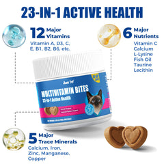 Just Try 23 en 1 Taurine pour chats : emballage clair et bouchon pratique.