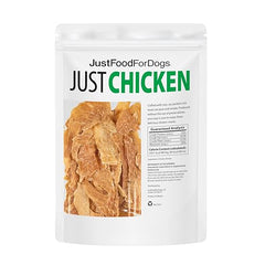 JustFoodForDogs Friandise viande séchée maison, sans additifs, parfaite pour l'entraînement.