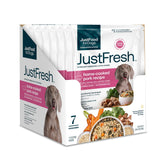 JustFoodForDogs JustFresh, sachet ouvert, repas frais prêt à servir pour chien.