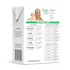 JustFoodForDogs Panier Frais portion prête pour repas rapide.