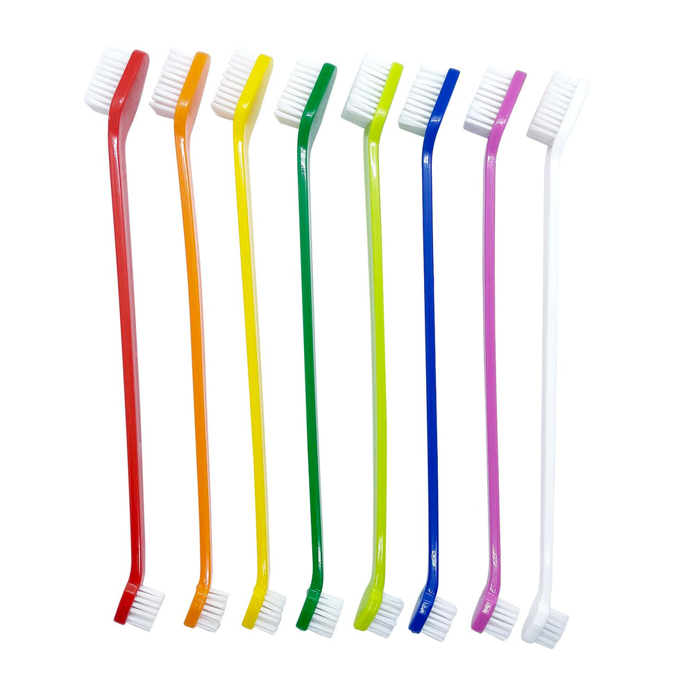 JUWANTU ensemble 8 brosses double tête pour chiens et chats, nettoyage facilité.