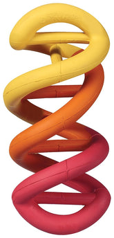 JW Dogs in Action: jouet spirale en caoutchouc pour mordiller durable et divertissant.