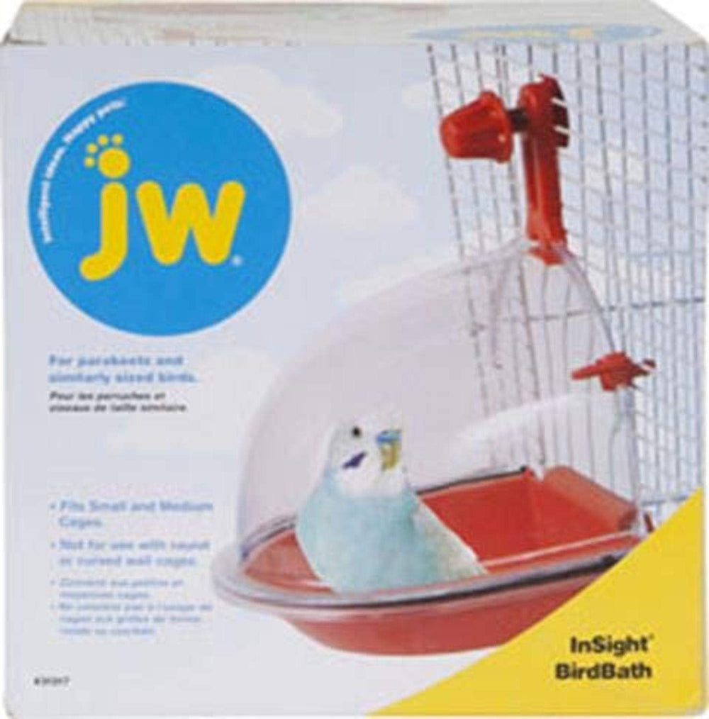 JW Insight : base colorée du bain d'oiseaux pour des éclaboussures visibles