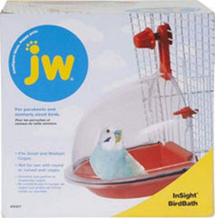 JW Insight : base colorée du bain d'oiseaux pour des éclaboussures visibles