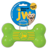 JW iSqueak Bone en caoutchouc naturel, durable et idéal pour les jeux robustes.