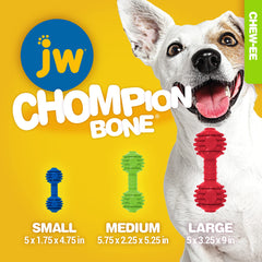 JW Pet Chompion design rebondissant, parfait pour les jeux de récupération et tir à la corde